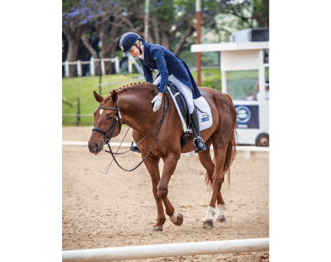 Courtney Webber and her magnificent stallion Lucky Time